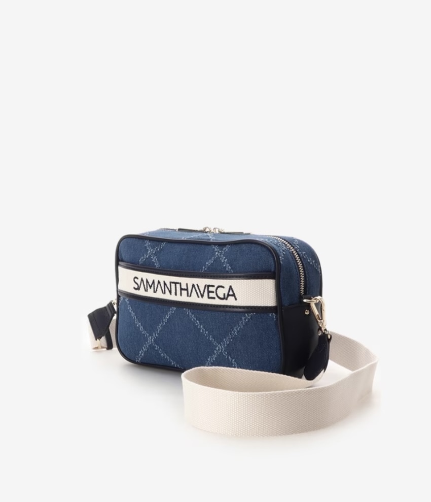 ロゴテープデニムショルダー【ネイビー】  ネイビー