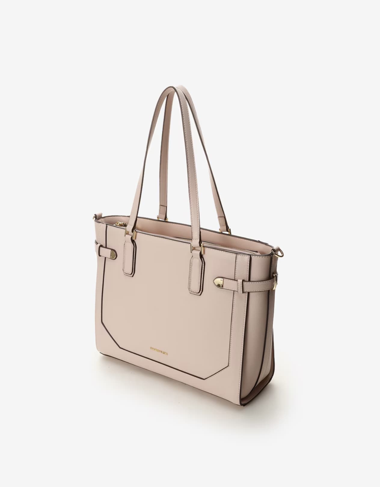 ベルト金具トートバッグ【ピンク】 ピンク