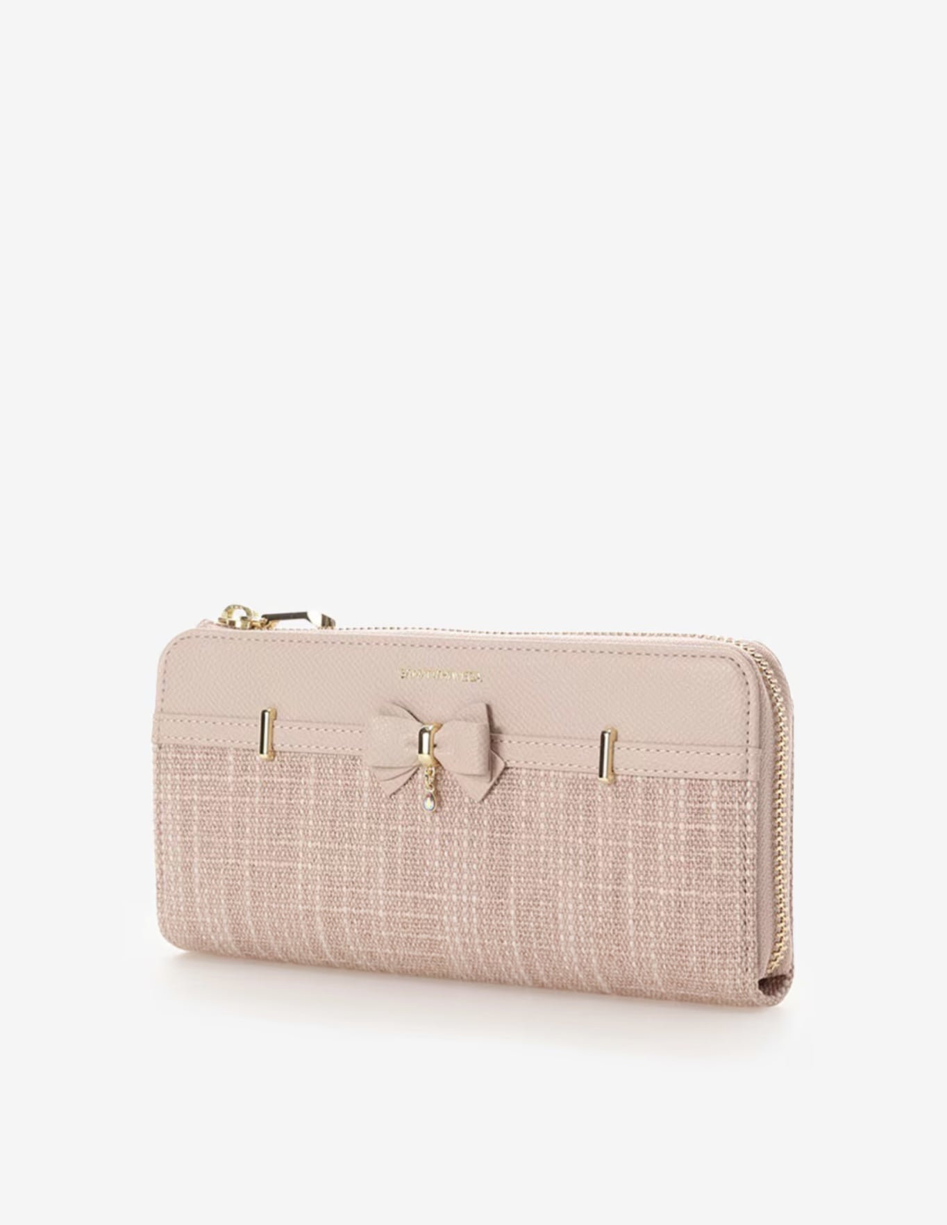 バンブーアクセントリボン長財布【ピンク】 ピンク