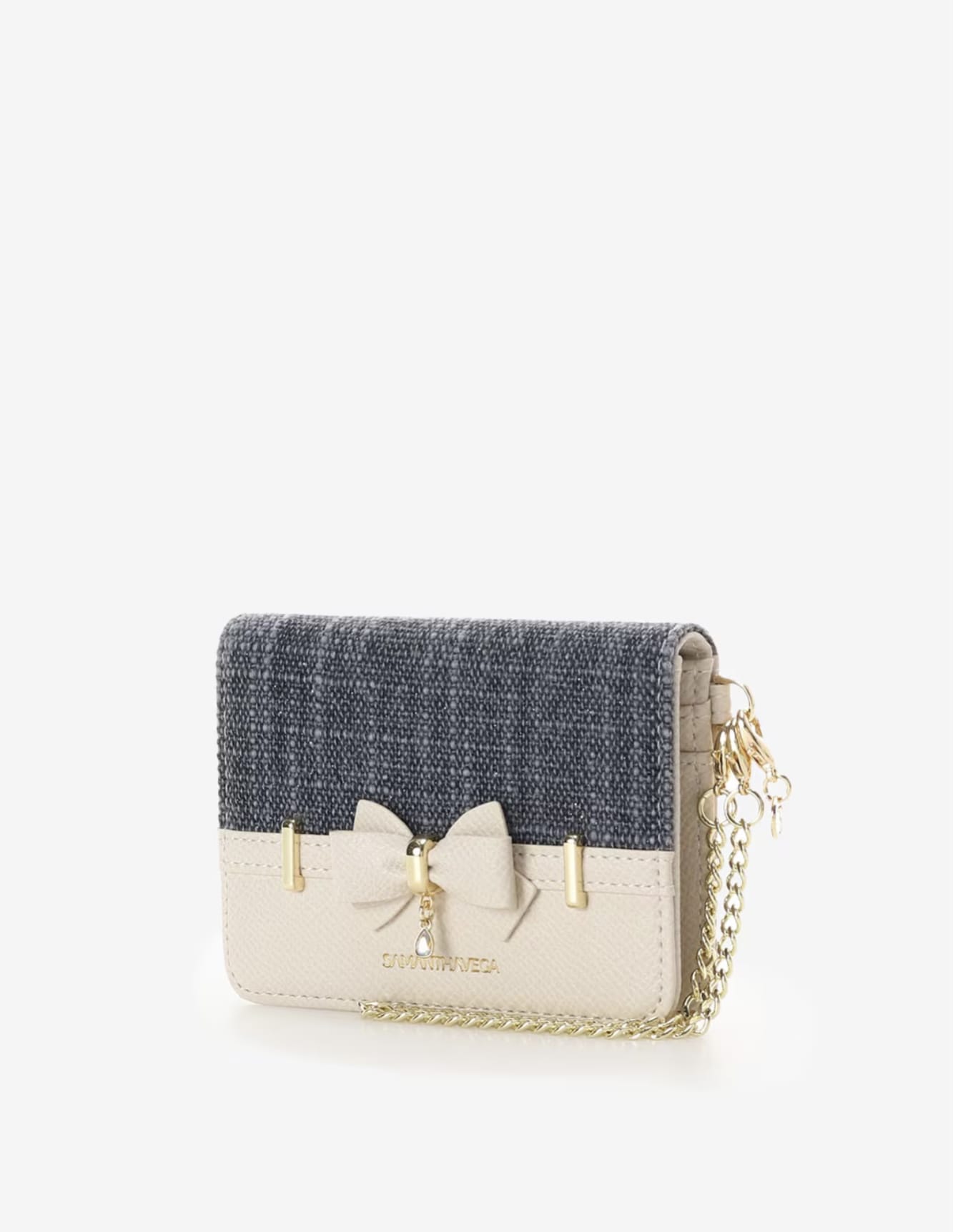 バンブーアクセントリボンパスケース【インディゴ】 インディゴ