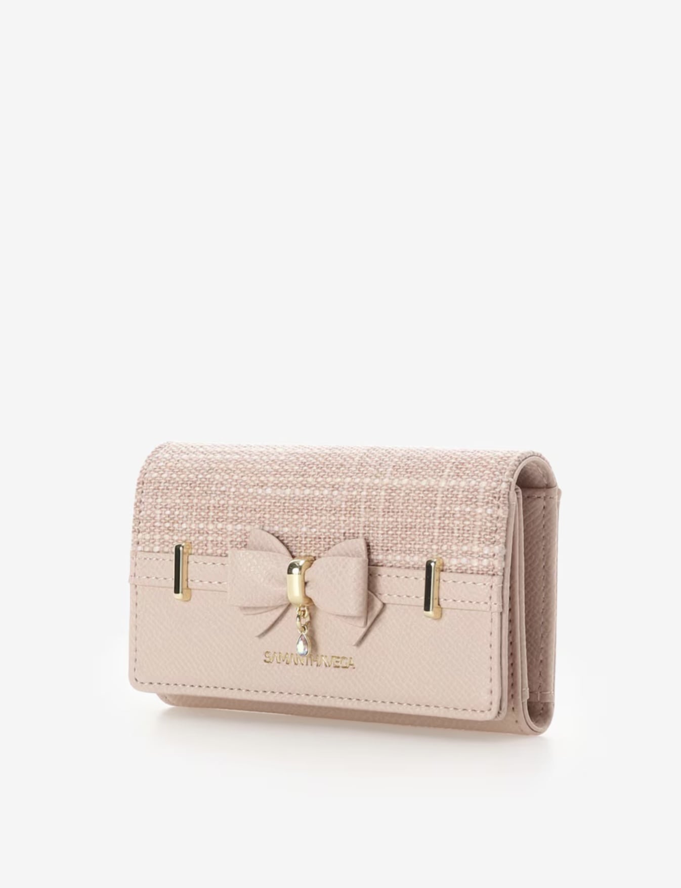 バンブーアクセントリボンキーケース【ピンク】 ピンク