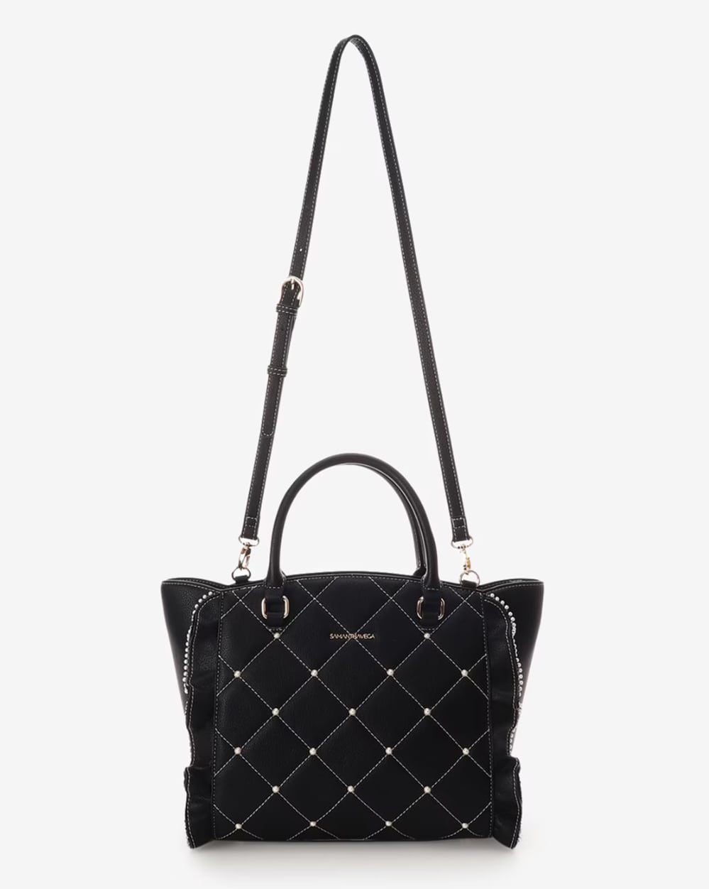 キルティングパールフラッター（大）【ブラック】 ブラック