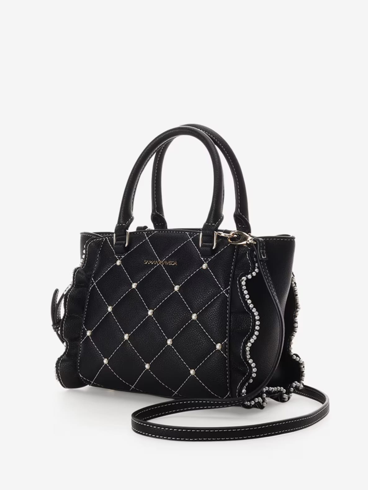 キルティングパールフラッター（小）【ブラック】(ブラック