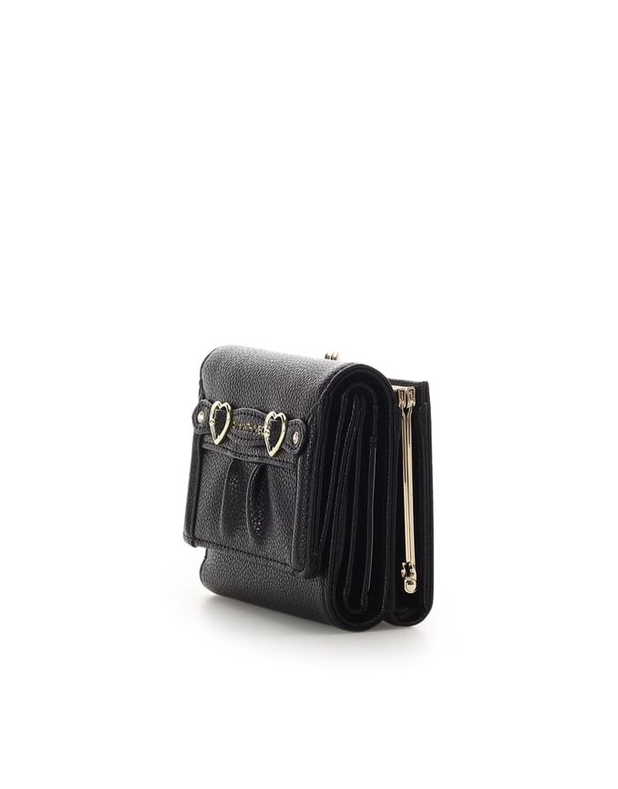 ハートベルト折財布【ブラック】 ブラック