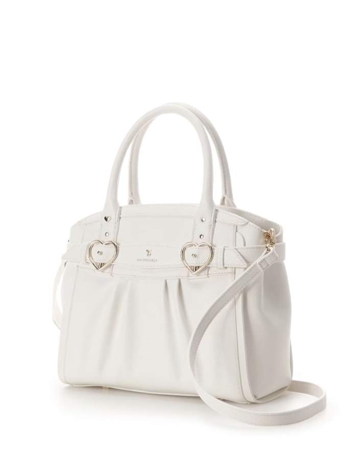 ハートベルトハンドバッグ【ホワイト】 ホワイト