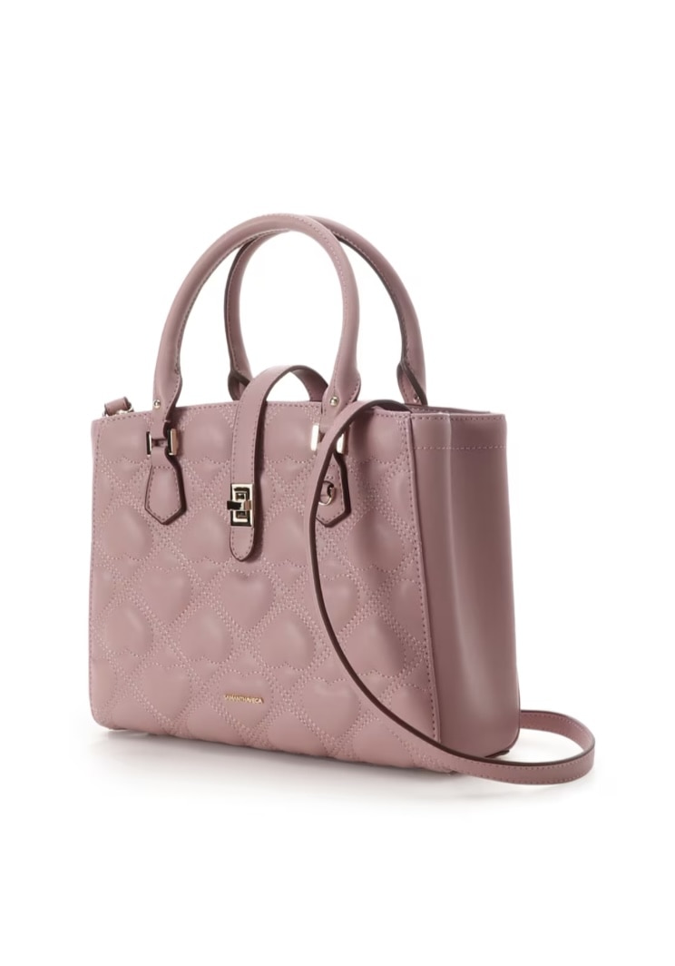 ハートキルトハンドバッグ【ピンク】 ピンク