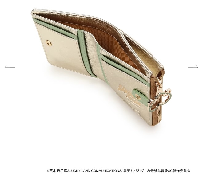 SAMANTHAVEGA×アニメ『ジョジョの奇妙な冒険 スターダストクルセイダース』　「DIO」コレクション 折財布 ゴールド