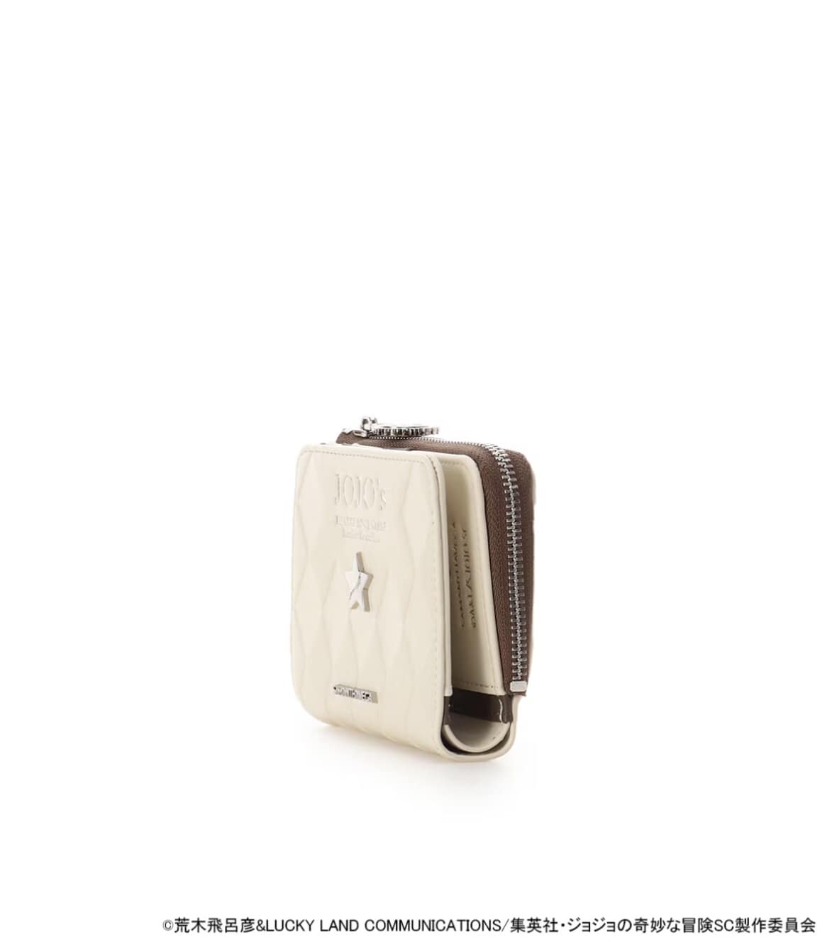 SAMANTHAVEGA×アニメ『ジョジョの奇妙な冒険 スターダストクルセイダース』　「ジョセフ・ジョースター」コレクション 折財布 オフホワイト