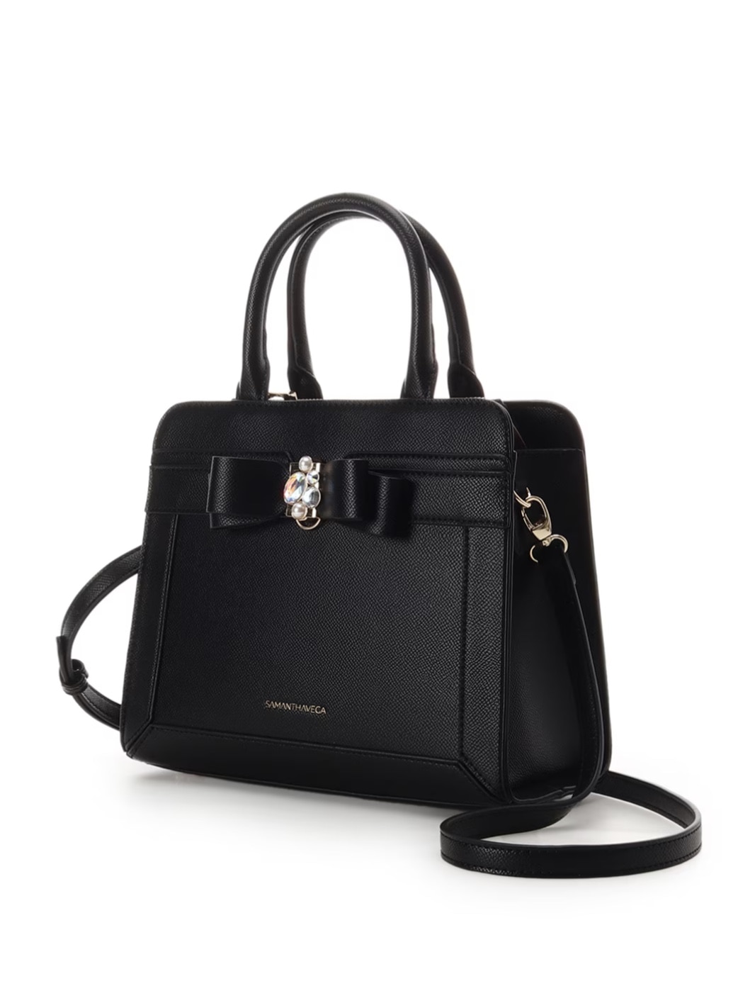 ジュエルリボンハンドバッグ【ブラック】 ブラック