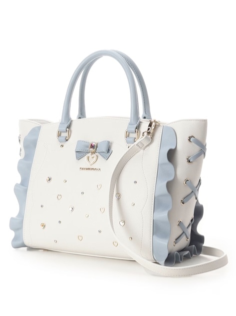 リボンジュエリーフラッター（小）【ライトブルー】 ライトブルー