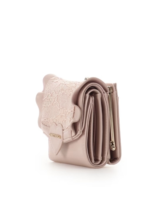 レースハートベルト折財布【ピンク】 ピンク