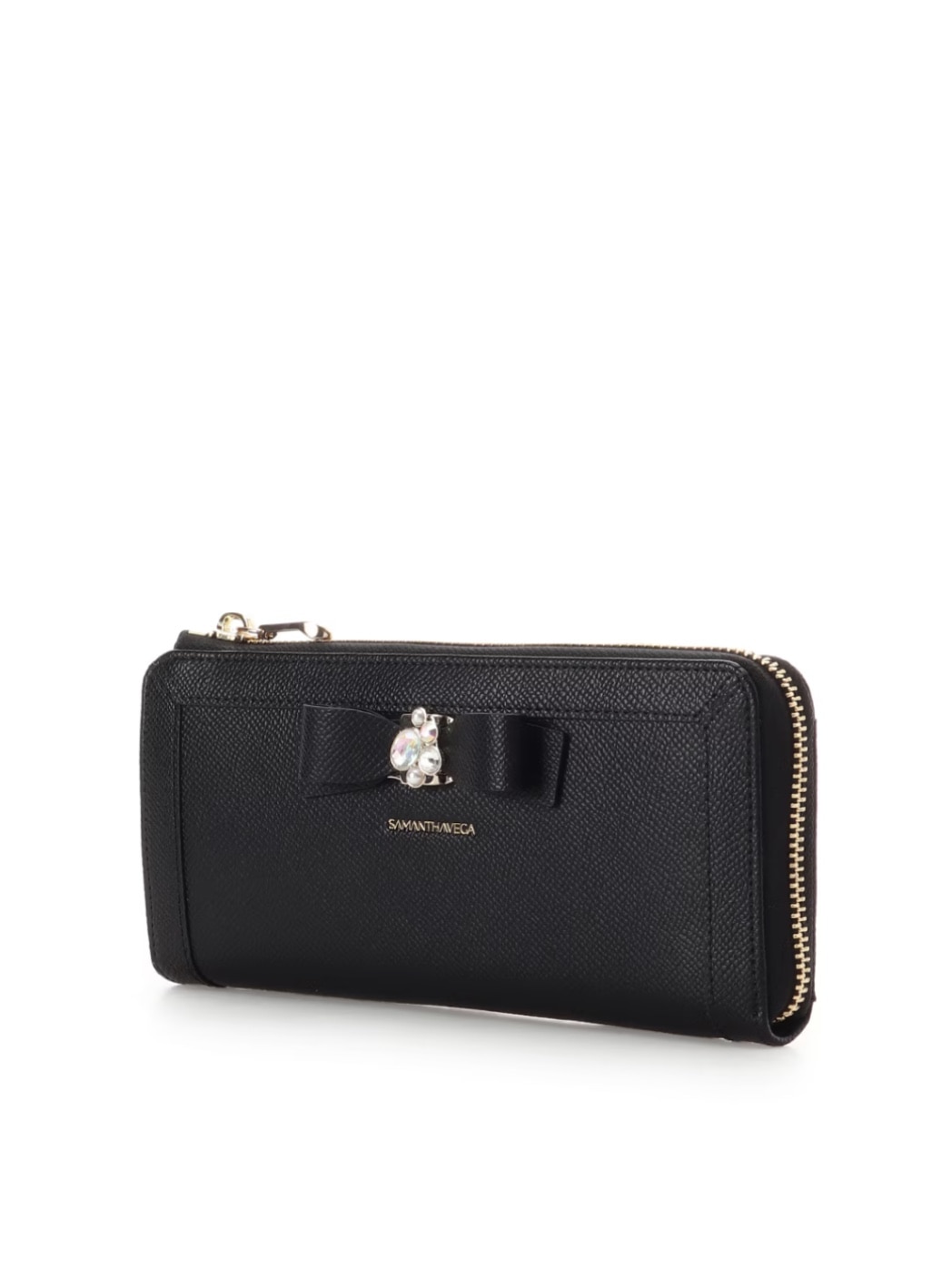 ジュエルリボン長財布【ブラック】 ブラック