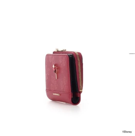ディズニーヴィランズコレクション 「ハートの女王」 折財布 レッド