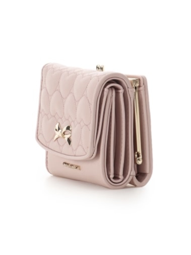 エターナルハートキルト折財布【ピンク】 ピンク