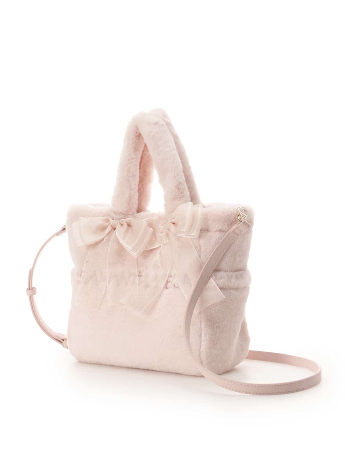 シフォンリボンファーハンドバッグ【ピンク】(ピンク)｜ サマンサベガ｜池袋PARCO | ONLINE PARCO（オンラインパルコ）