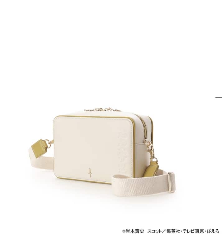 ナルト×サマンサベガ　炎デザインのホワイトポーチ ナルト×サマンサベガ 炎デザインのホワイトポーチ サマンサベガ