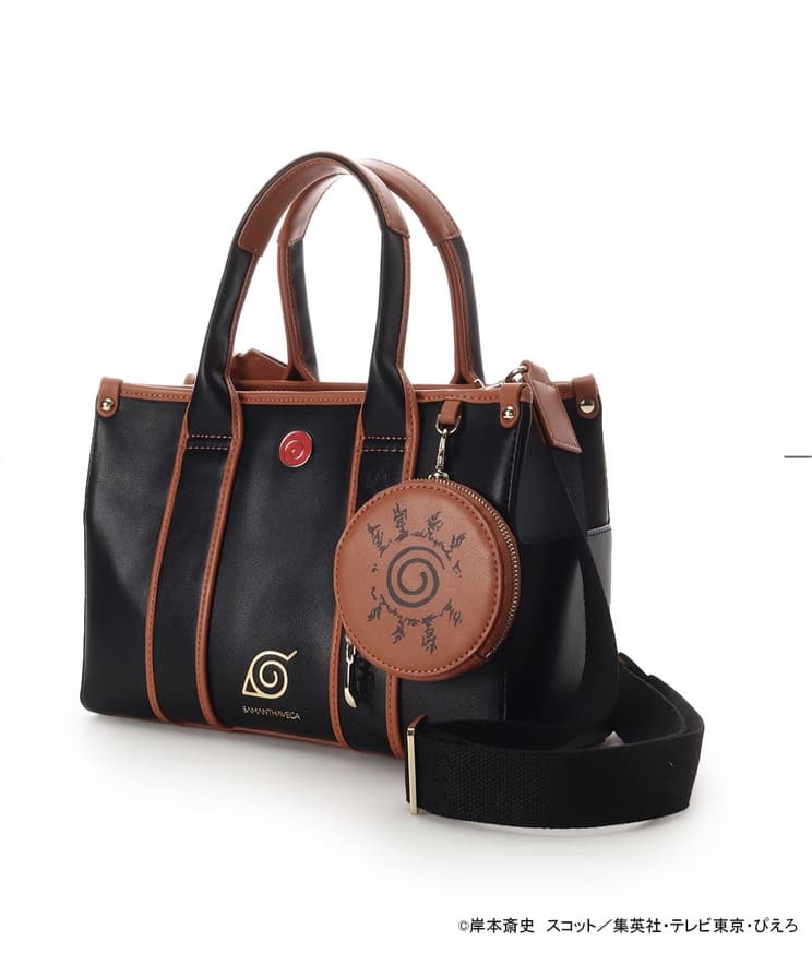 『NARUTO-ナルト- 疾風伝』コラボコレクション「うずまきナルト」 ハンドバッグ【2025年12月中旬以降順次発送予約商品】 ブラック