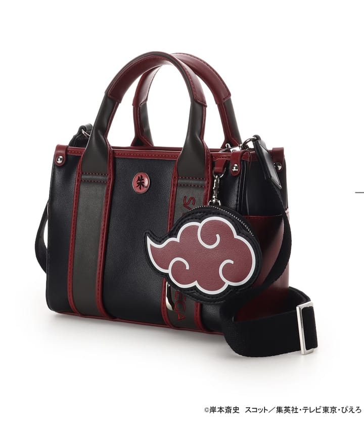 『NARUTO-ナルト- 疾風伝』コラボコレクション「うちはイタチ」 ハンドバッグ【2025年12月中旬以降順次発送予約商品】 ブラック