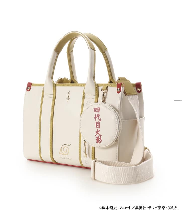 『NARUTO-ナルト- 疾風伝』コラボコレクション「波風ミナト」 ハンドバッグ【2025年12月中旬以降順次発送予約商品】 オフホワイト