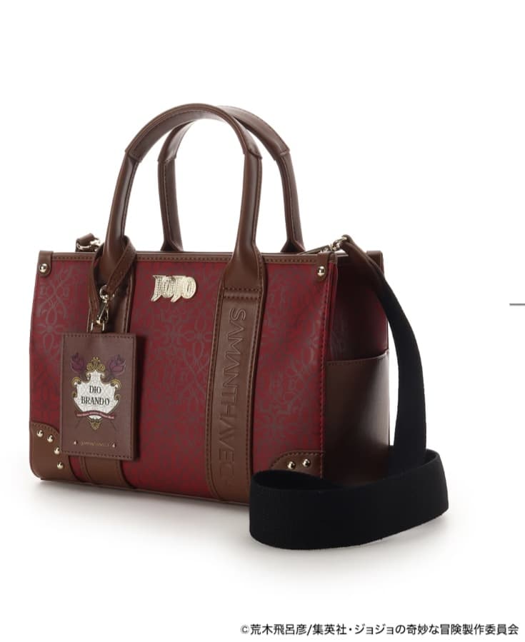 アニメ『ジョジョの奇妙な冒険 ファントムブラッド』「ディオ・ブランドー」コラボコレクション　ハンドバッグ　【ワインレッド】 ワインレッド