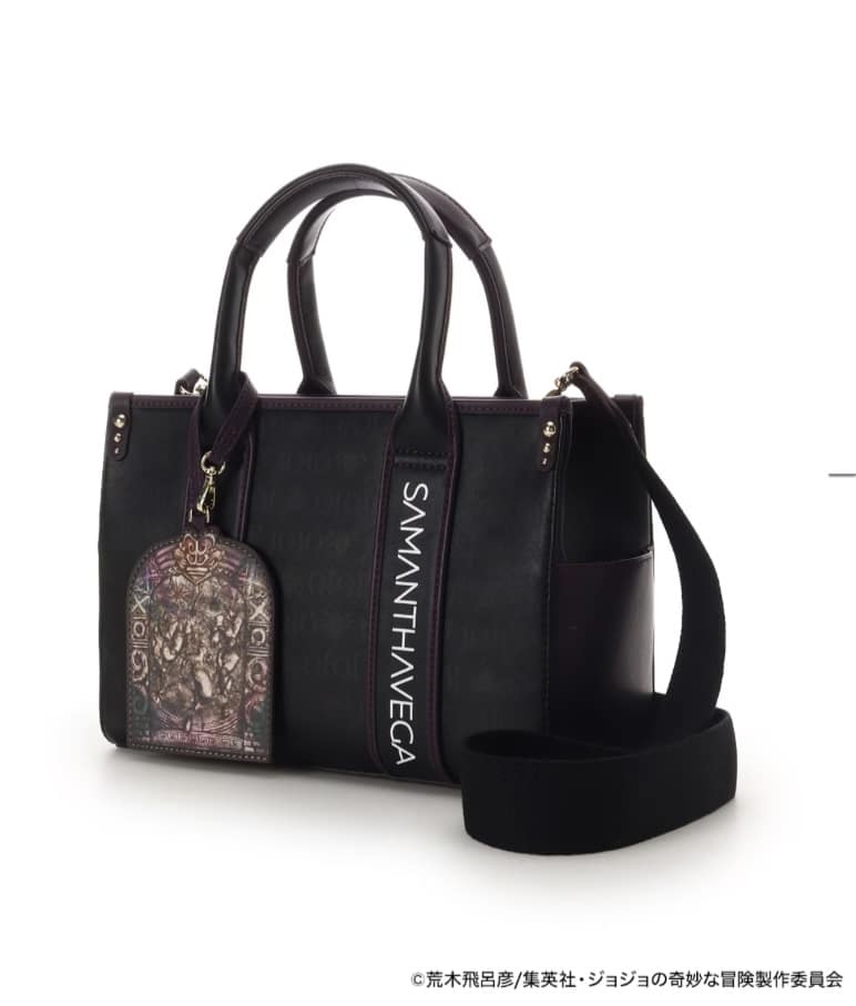 アニメ『ジョジョの奇妙な冒険 戦闘潮流』「カーズ」コラボコレクション　ハンドバッグ　【ブラック】 ブラック