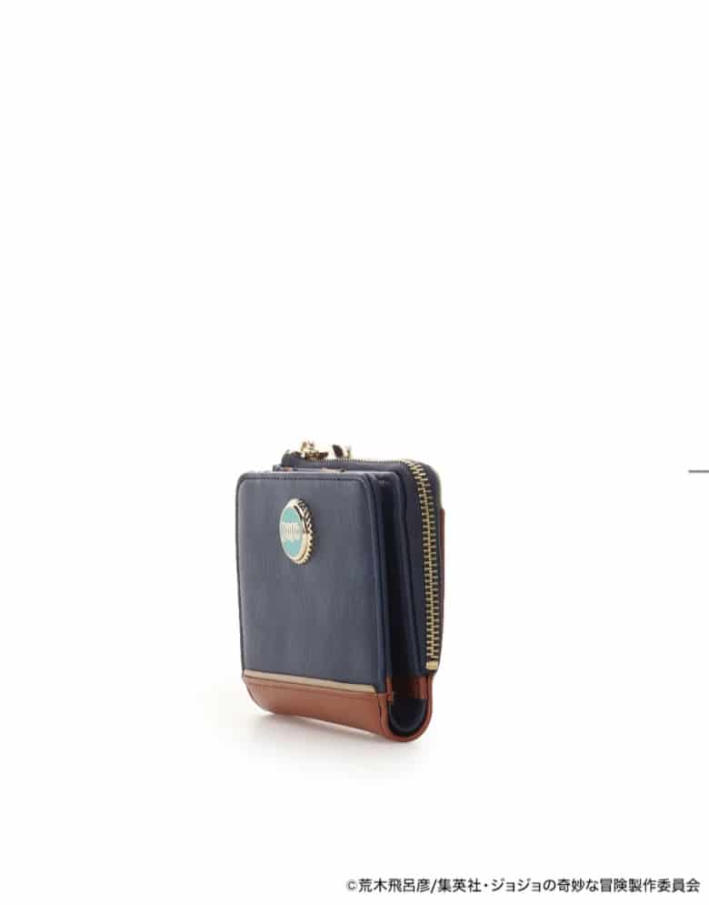 アニメ『ジョジョの奇妙な冒険 戦闘潮流』「ジョセフ・ジョースター」コラボコレクション　折財布　【ネイビー】 ネイビー