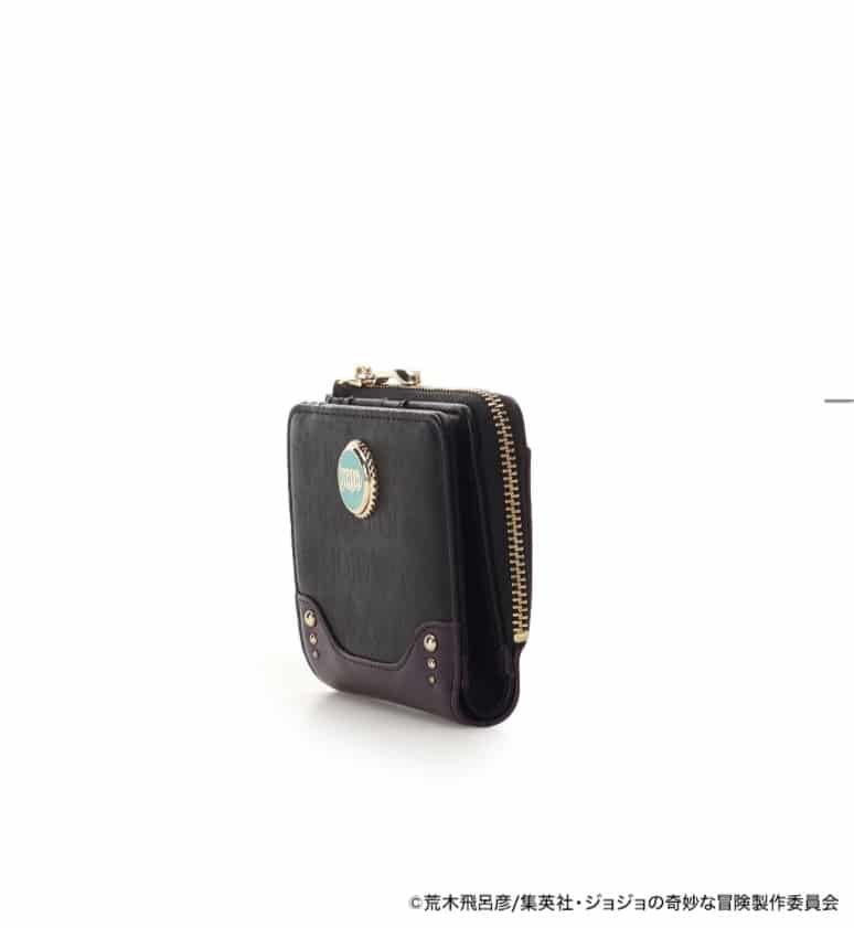 アニメ『ジョジョの奇妙な冒険 戦闘潮流』「カーズ」コラボコレクション　折財布 【ブラック】 ブラック