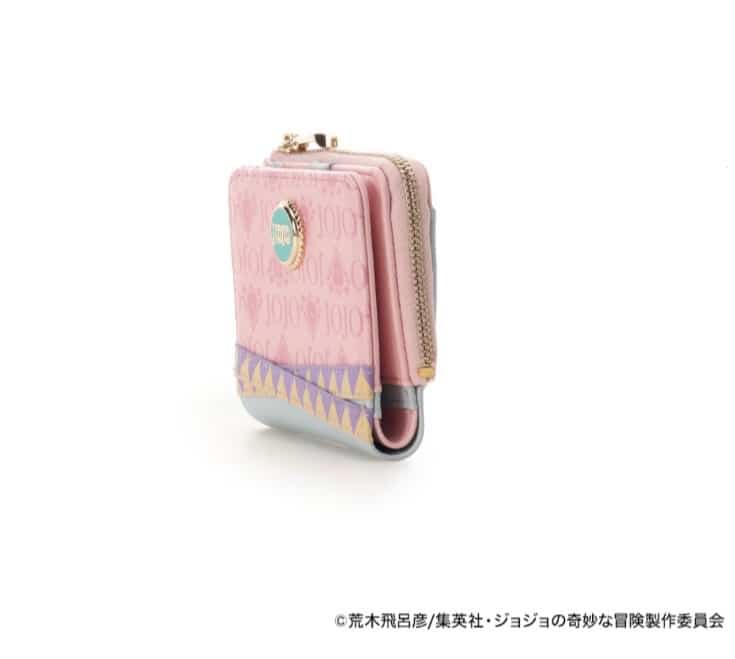 アニメ『ジョジョの奇妙な冒険 戦闘潮流』「シーザー・A・ツェペリ」コラボコレクション　折財布 ピンク