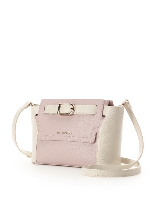 フロントバックルショルダーバッグ【ピンク】 ピンク