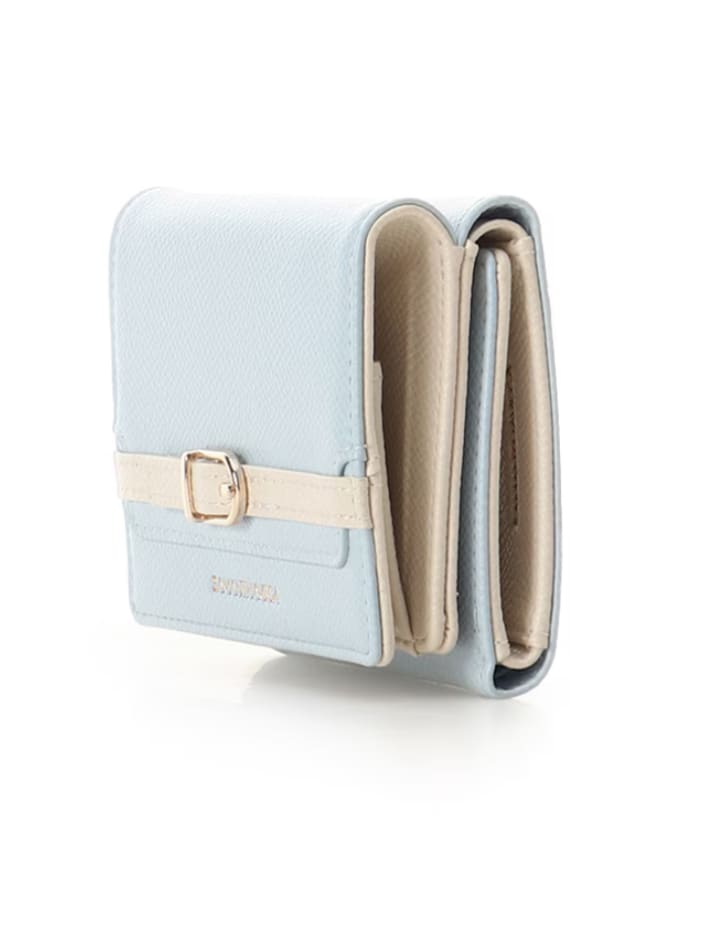  フロントバックル折財布【ライトブルー】 ライトブルー