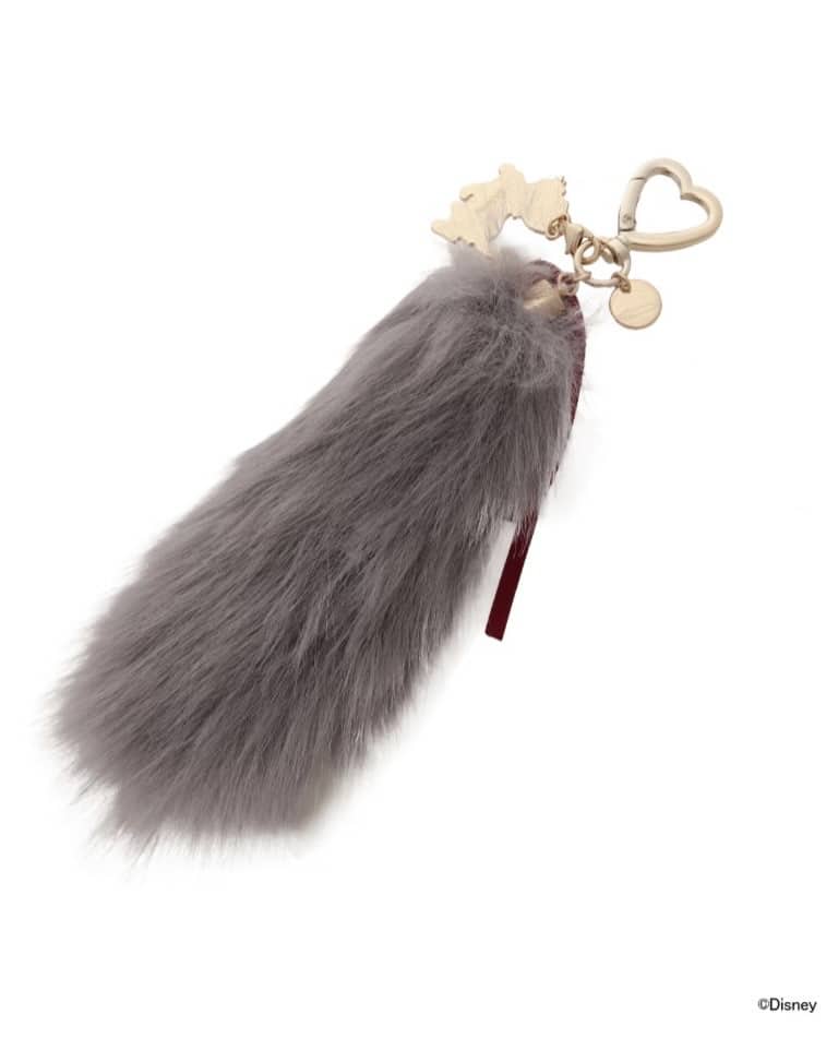 『おしゃれキャット』コレクション　尻尾ファーチャーム【ベルリオーズ】 グレー