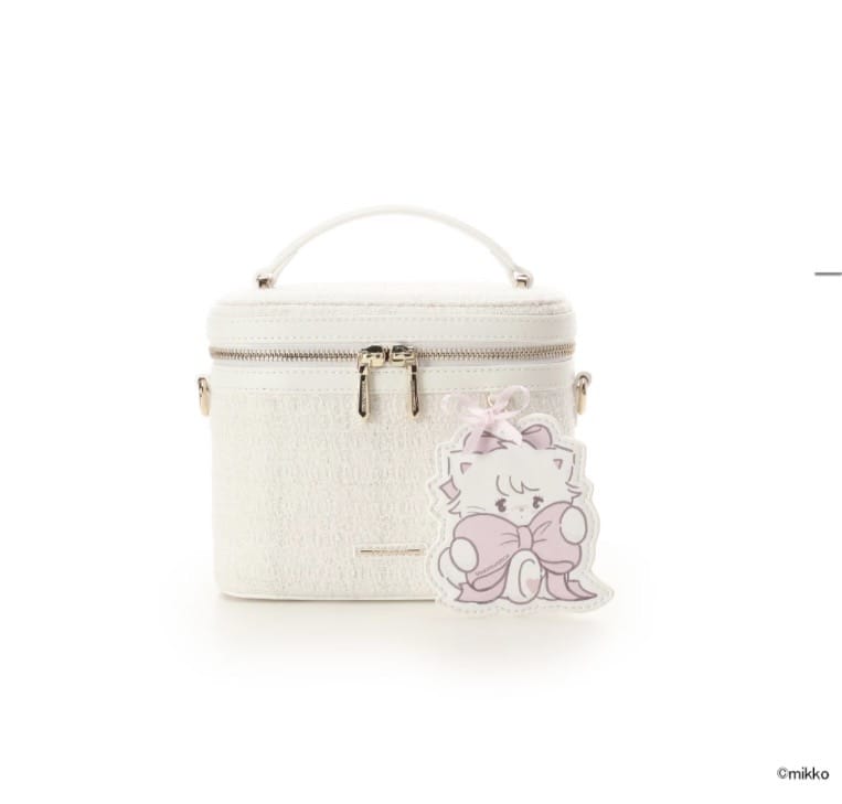 Lil ala mode×SAMANTHAVEGAコレクション バニティバッグ【ムース】 ホワイト