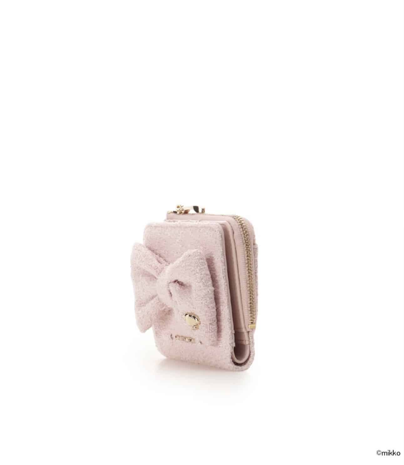 Lil ala mode×SAMANTHAVEGAコレクション 二つ折財布【キャミー】 ピンク