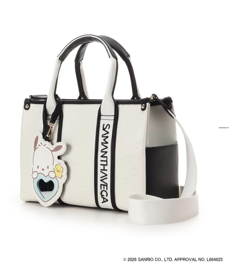 「ポチャッコ」コレクションハンドバッグ ホワイト