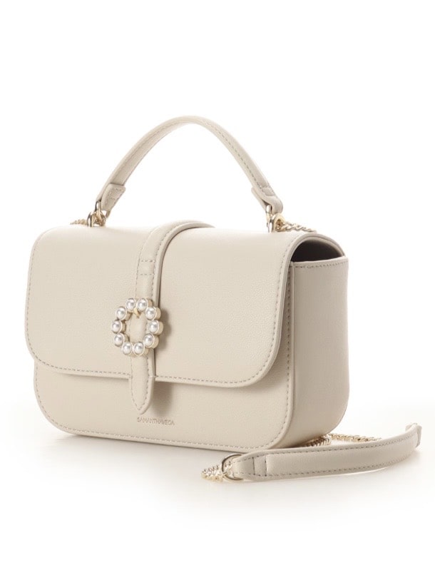 サークルパールショルダーバッグ【オフホワイト】 オフホワイト