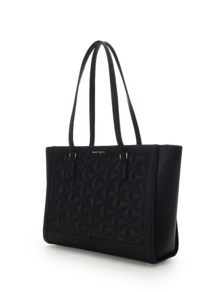 キルティングフェイクレザートートバッグ【ブラック】 ブラック