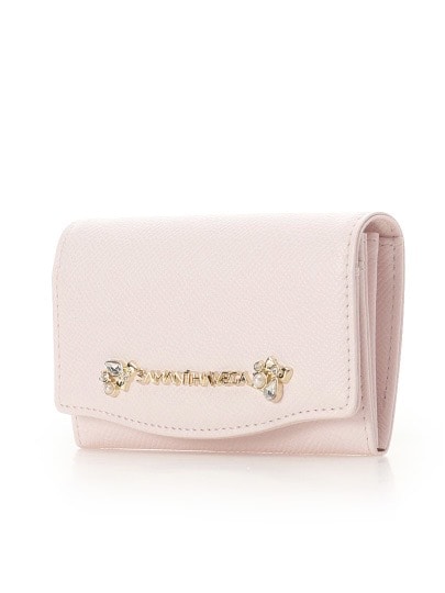 アクセントビジューカードケース【ピンク】 ピンク