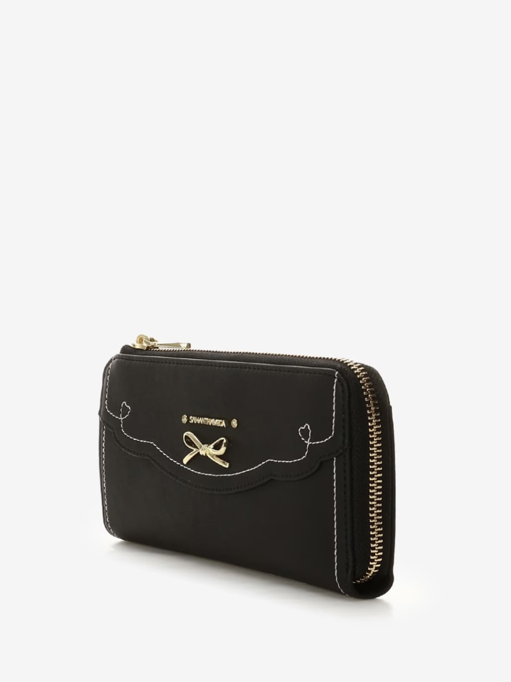 フリルリボン長財布【ブラック】 ブラック