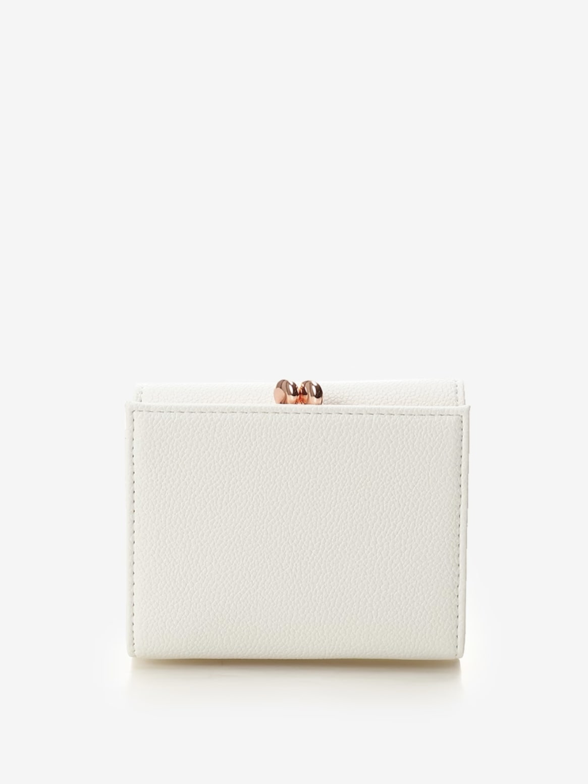 ハートビジュー折財布【ホワイト】 ホワイト