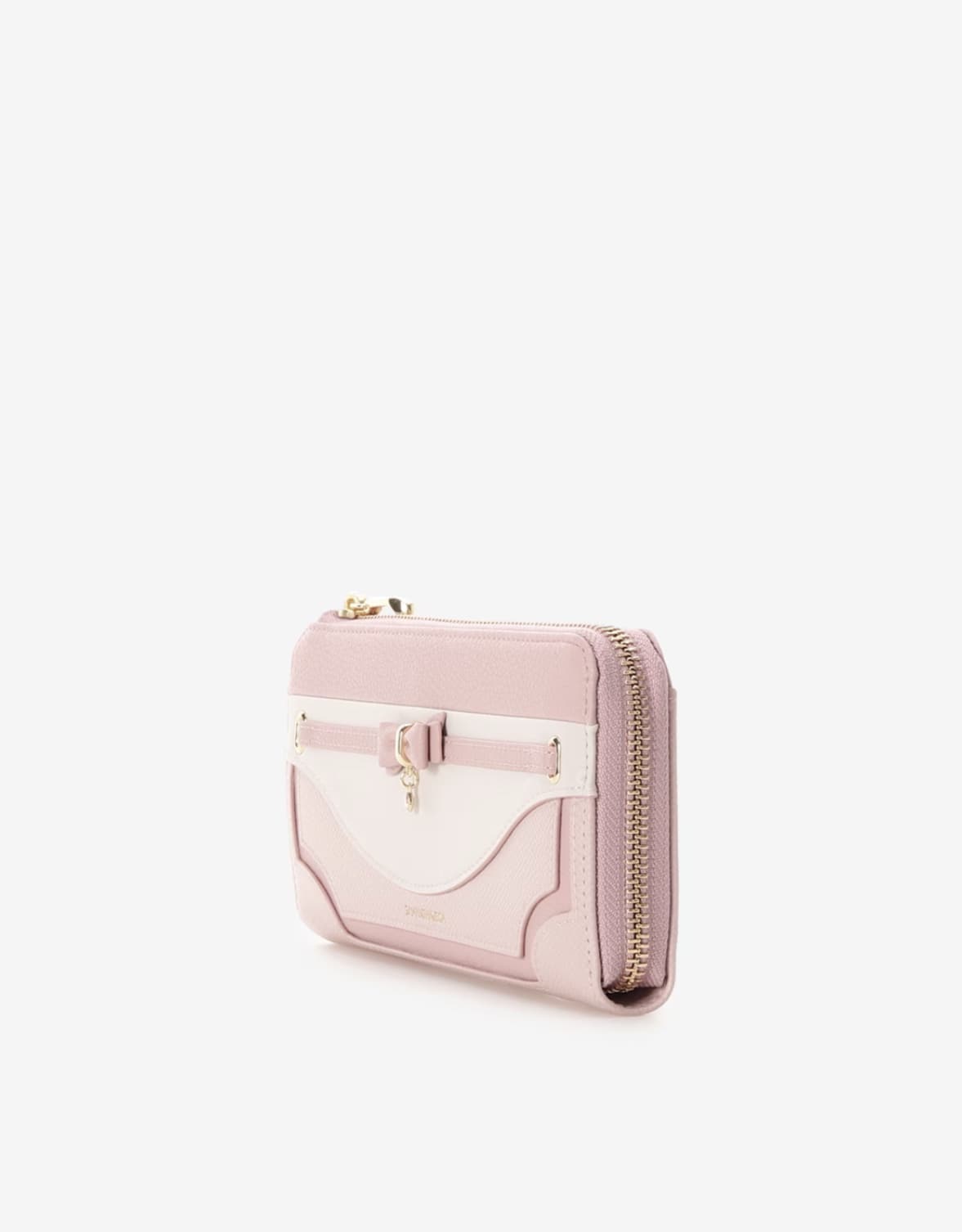 フロントリボンベルト長財布【ピンク】 ピンク