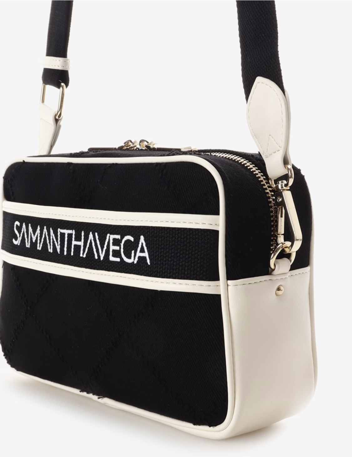 ロゴテープデニムショルダー【ブラック】  ブラック