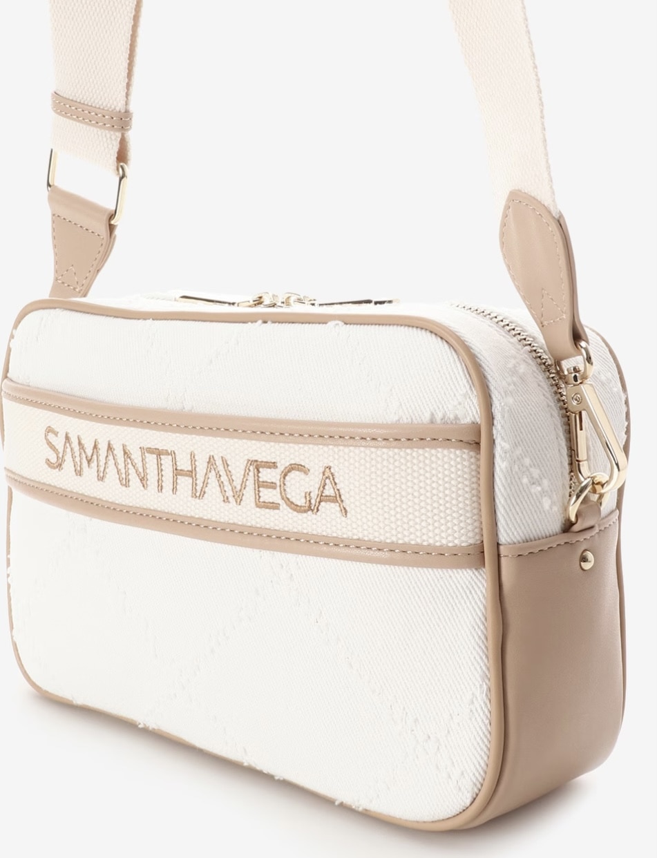  ロゴテープデニムショルダー【ホワイト】  ホワイト