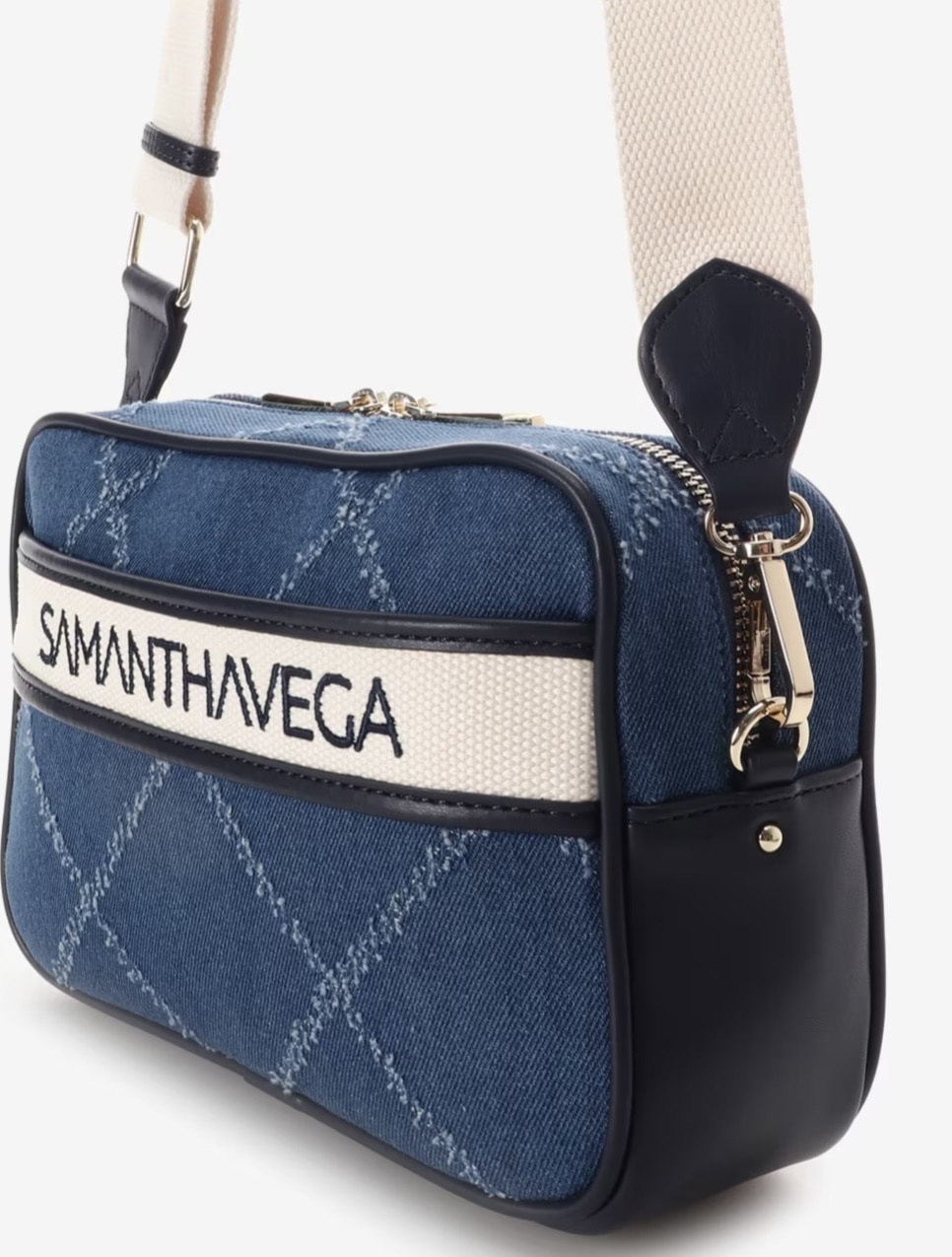 ロゴテープデニムショルダー【ネイビー】  ネイビー