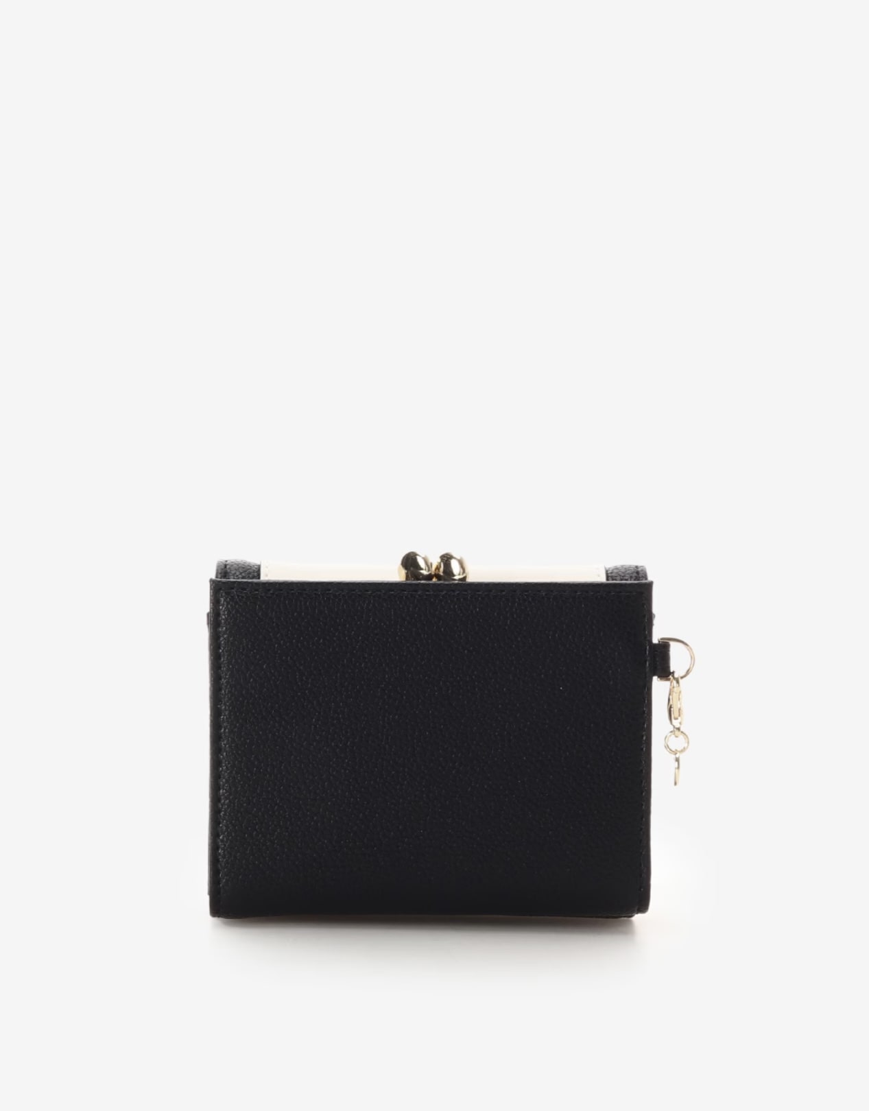 サイドダイヤカット折財布【ブラック】 ブラック