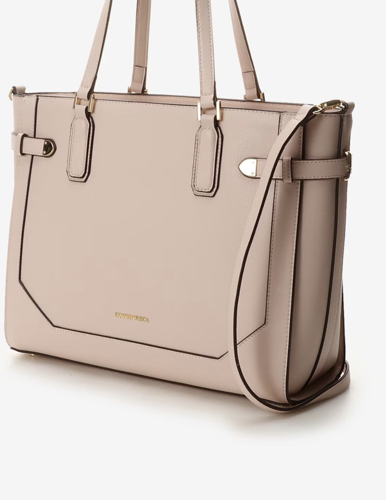 ベルト金具トートバッグ【ピンク】 ピンク