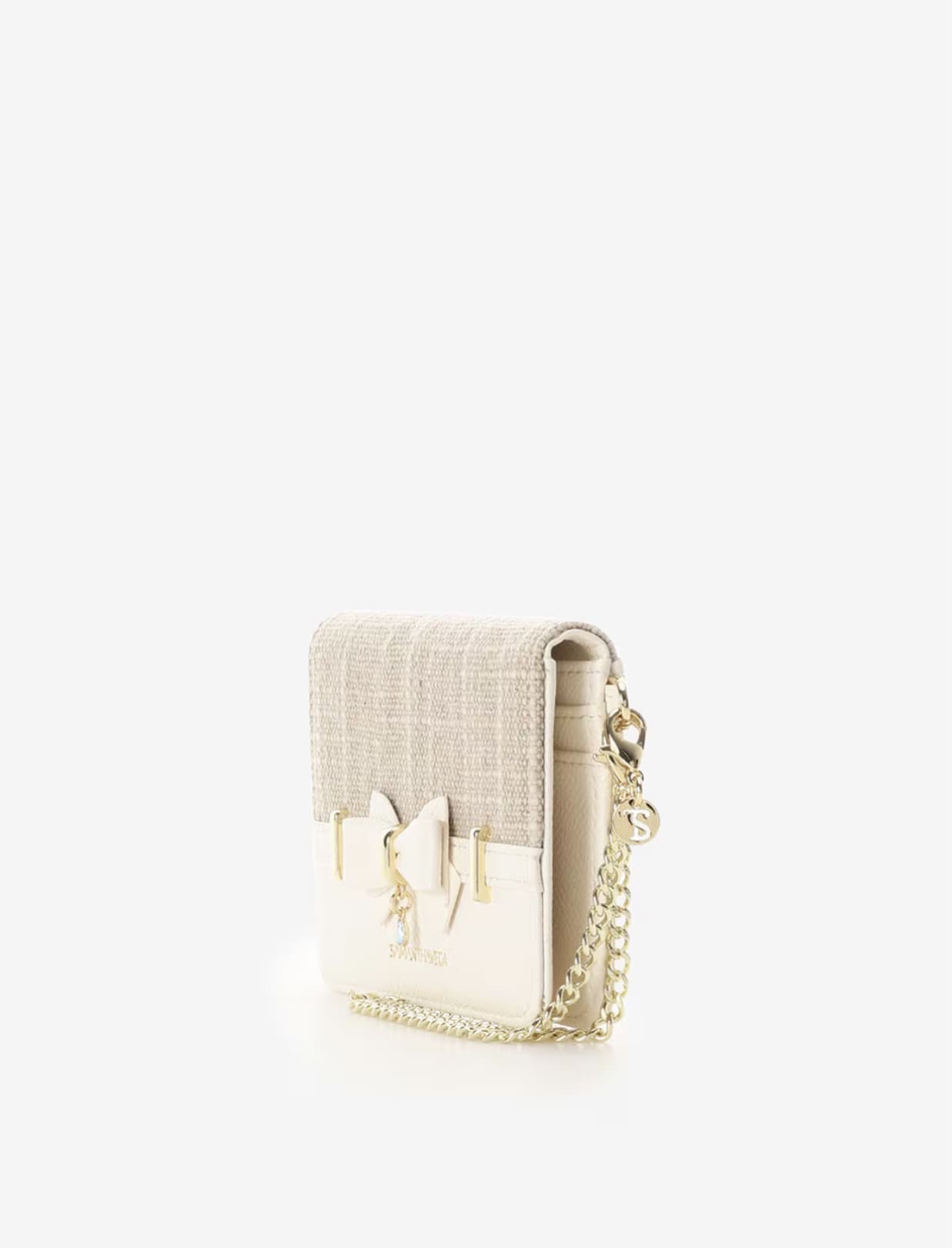 バンブーアクセントリボンパスケース【ホワイト】 ホワイト