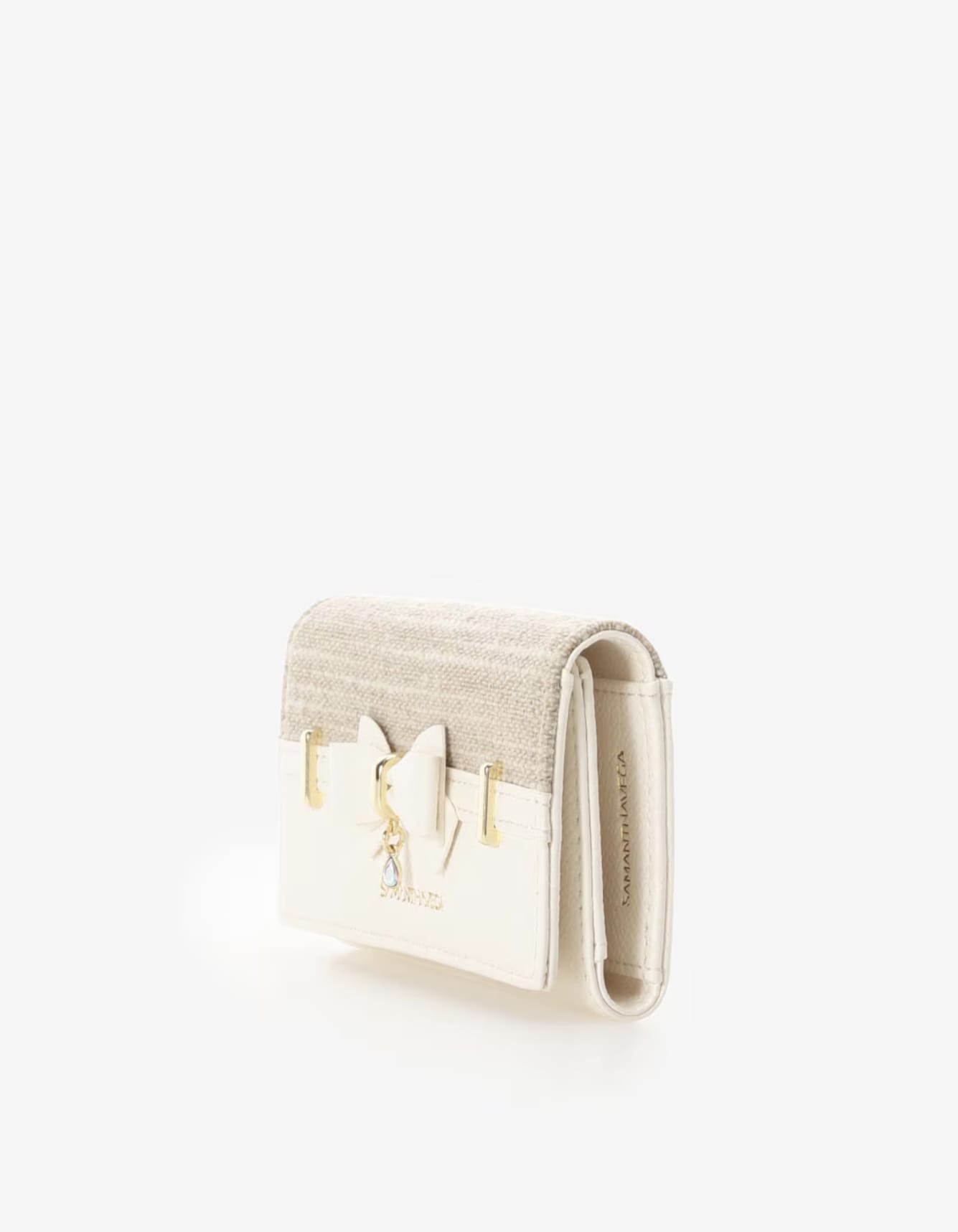 バンブーアクセントリボンキーケース【ホワイト】 ホワイト