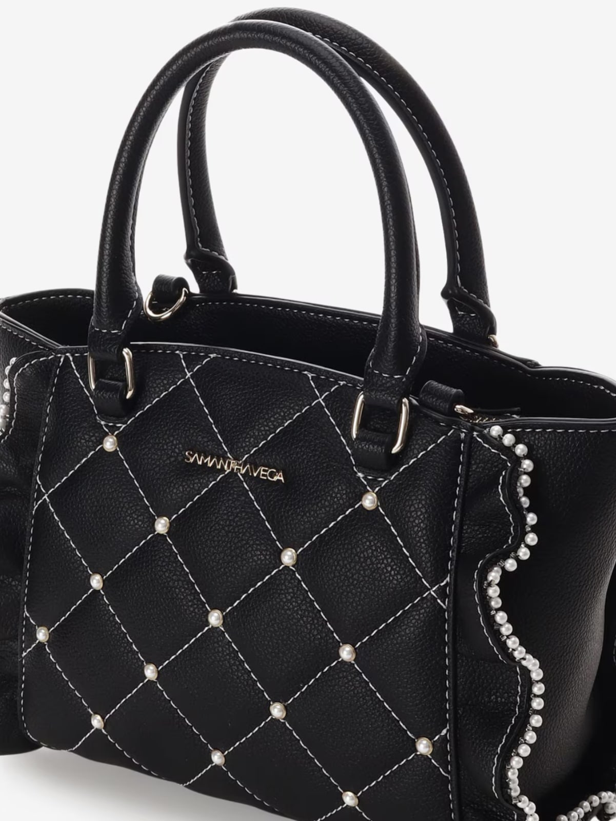 キルティングパールフラッター（小）【ブラック】(ブラック