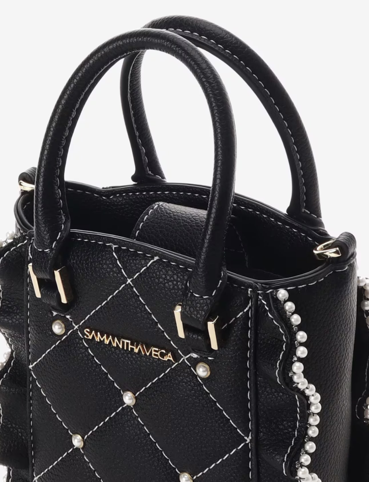 キルティングパールフラッタースマホショルダー【ブラック】 ブラック