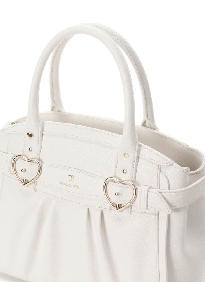 ハートベルトハンドバッグ【ホワイト】 ホワイト